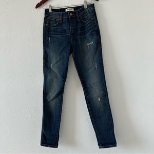 Madewell 9" High-Rise Skinny Jeans SZ 26 blue
